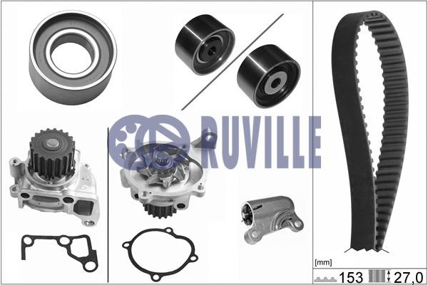 Ruville 57034711 TIMING BELT KIT WITH WATER PUMP 57034711