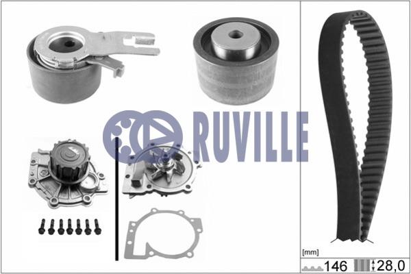Ruville 56521701 TIMING BELT KIT WITH WATER PUMP 56521701