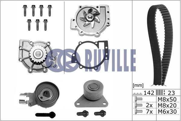 Ruville 56536701 TIMING BELT KIT WITH WATER PUMP 56536701
