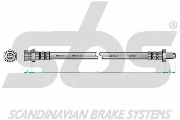 SBS 1330853507 Brake Hose 1330853507