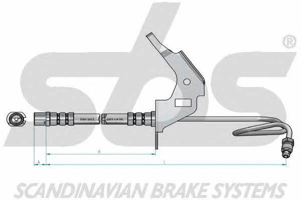 SBS 1330853665 Brake Hose 1330853665