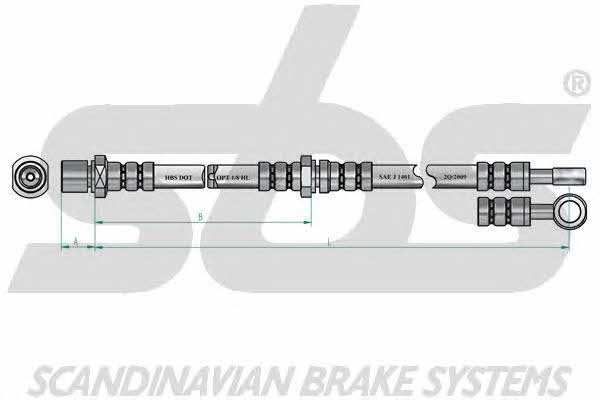 SBS 1330854402 Brake Hose 1330854402