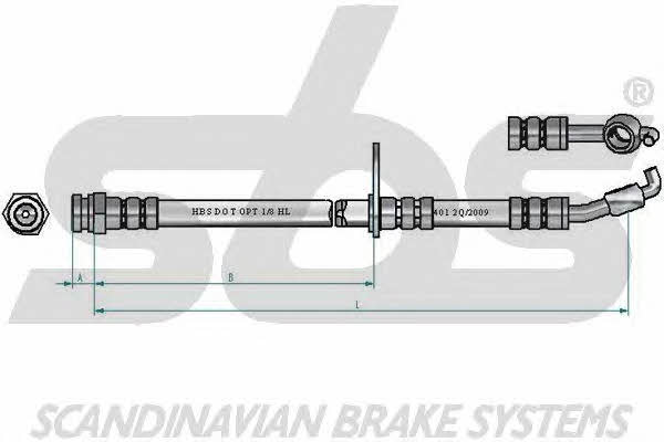 SBS 1330853274 Brake Hose 1330853274