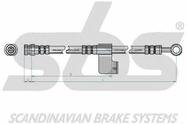 SBS 1330853410 Brake Hose 1330853410