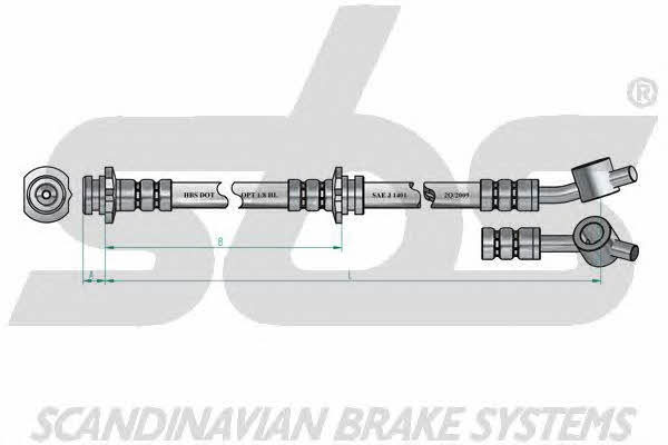 SBS 1330852252 Brake Hose 1330852252