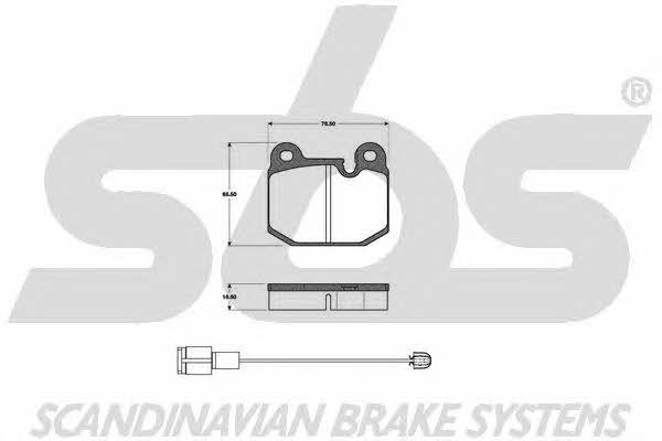 SBS 1501221501 Brake Pad Set, disc brake 1501221501