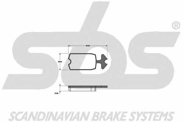 SBS 1501221901 Brake Pad Set, disc brake 1501221901