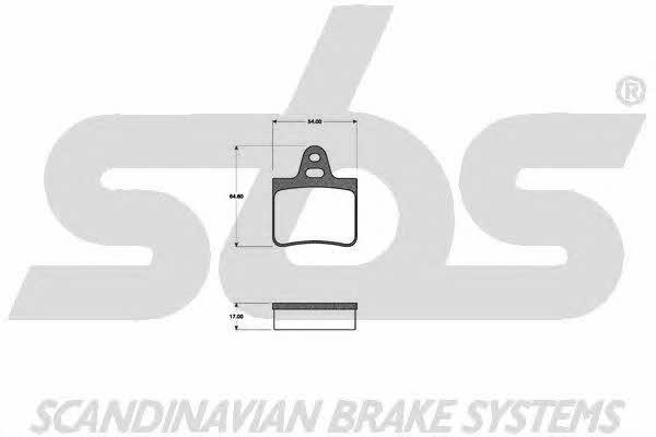 SBS 1501221909 Brake Pad Set, disc brake 1501221909