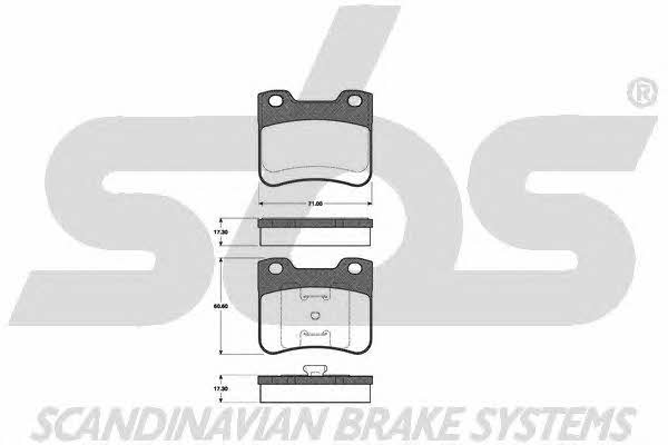 SBS 1501221935 Brake Pad Set, disc brake 1501221935