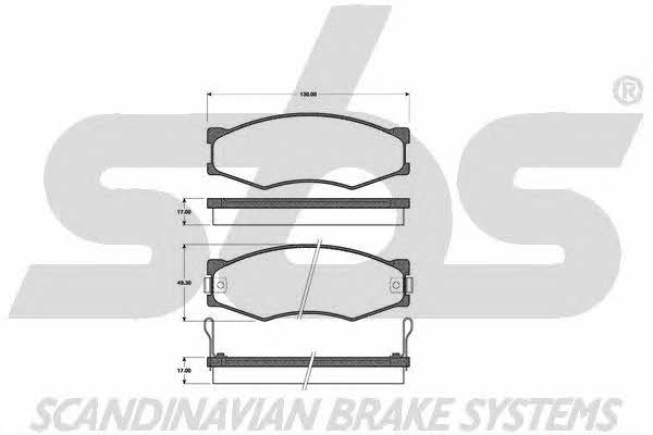 SBS 1501222214 Brake Pad Set, disc brake 1501222214