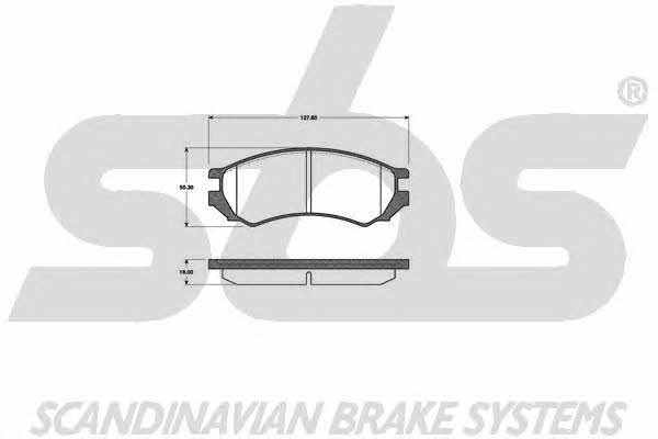 SBS 1501222219 Brake Pad Set, disc brake 1501222219