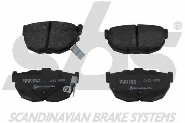 SBS 1501222222 Brake Pad Set, disc brake 1501222222