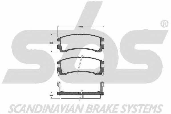 SBS 1501222228 Brake Pad Set, disc brake 1501222228