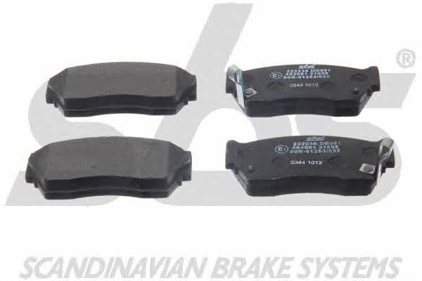 SBS 1501222236 Brake Pad Set, disc brake 1501222236