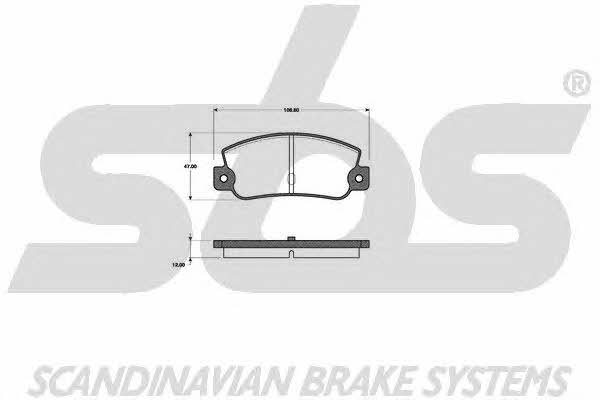 SBS 1501222329 Brake Pad Set, disc brake 1501222329