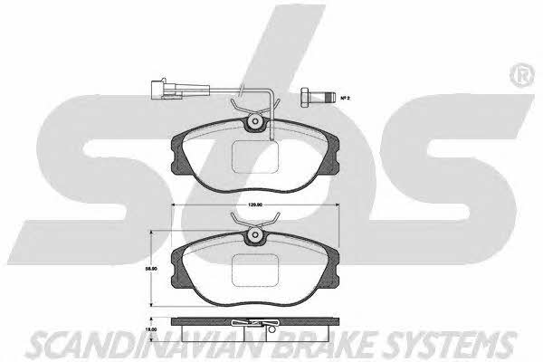 SBS 1501222336 Brake Pad Set, disc brake 1501222336