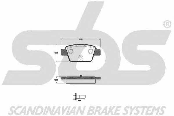 SBS 1501222366 Brake Pad Set, disc brake 1501222366