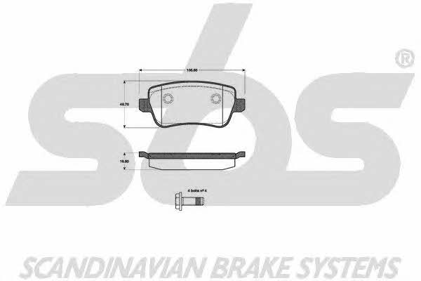 SBS 1501222379 Brake Pad Set, disc brake 1501222379