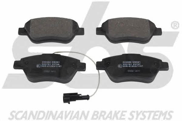 SBS 1501222380 Brake Pad Set, disc brake 1501222380