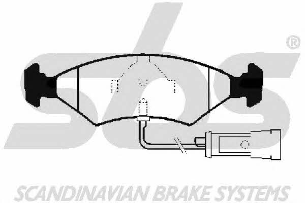 SBS 1501222503 Brake Pad Set, disc brake 1501222503