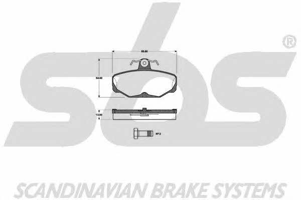 SBS 1501222517 Brake Pad Set, disc brake 1501222517