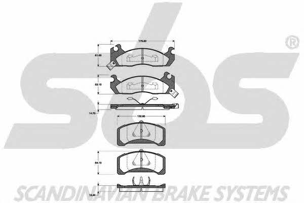 SBS 1501222526 Brake Pad Set, disc brake 1501222526