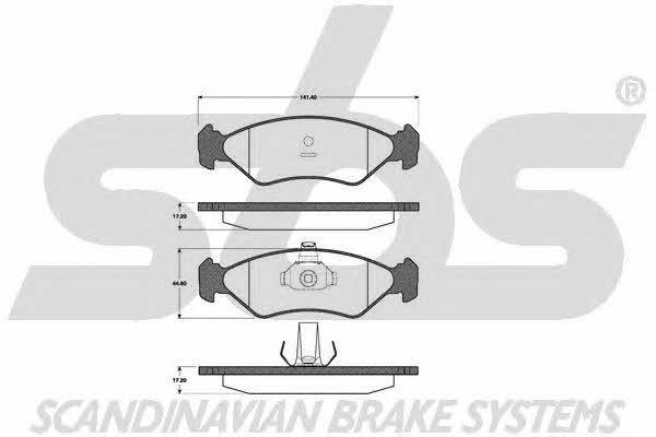 SBS 1501222535 Brake Pad Set, disc brake 1501222535