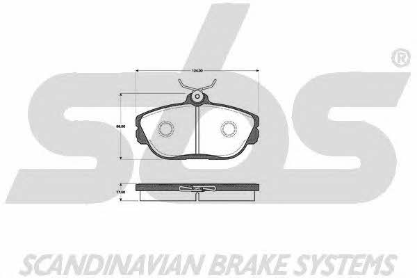 SBS 1501222538 Brake Pad Set, disc brake 1501222538