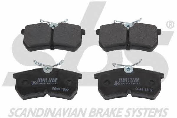 SBS 1501222550 Brake Pad Set, disc brake 1501222550