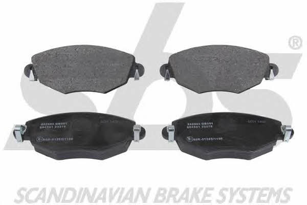 SBS 1501222553 Brake Pad Set, disc brake 1501222553