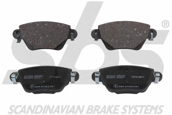 SBS 1501222554 Brake Pad Set, disc brake 1501222554