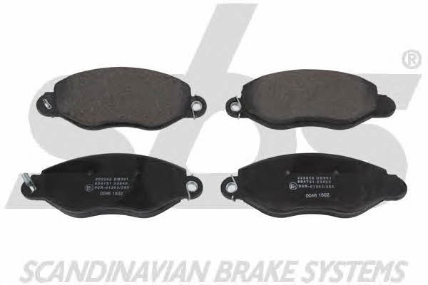 SBS 1501222558 Brake Pad Set, disc brake 1501222558
