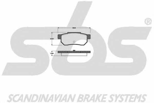 SBS 1501222608 Brake Pad Set, disc brake 1501222608
