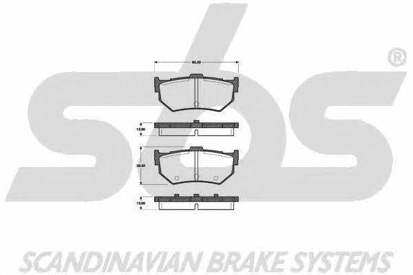SBS 1501222611 Brake Pad Set, disc brake 1501222611
