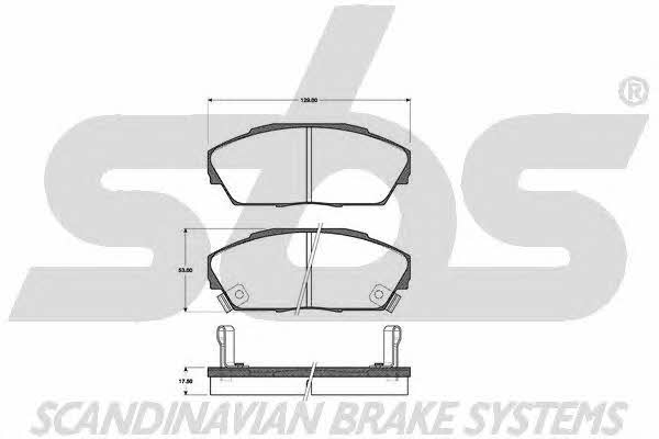 SBS 1501222612 Brake Pad Set, disc brake 1501222612
