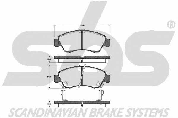 SBS 1501222625 Brake Pad Set, disc brake 1501222625