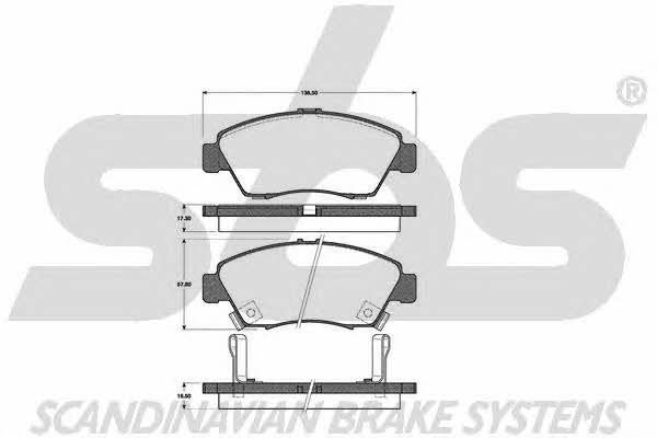 SBS 1501222626 Brake Pad Set, disc brake 1501222626