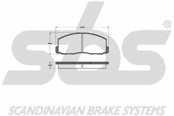 SBS 1501223004 Brake Pad Set, disc brake 1501223004