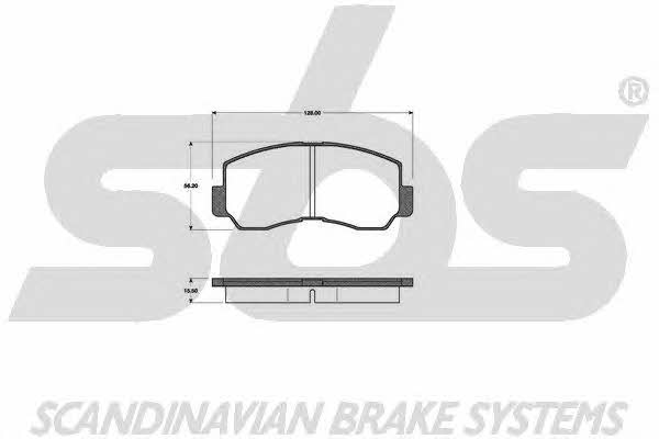 SBS 1501223005 Brake Pad Set, disc brake 1501223005