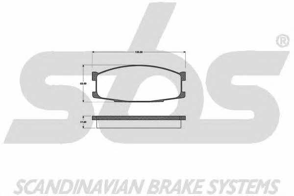 SBS 1501223007 Brake Pad Set, disc brake 1501223007