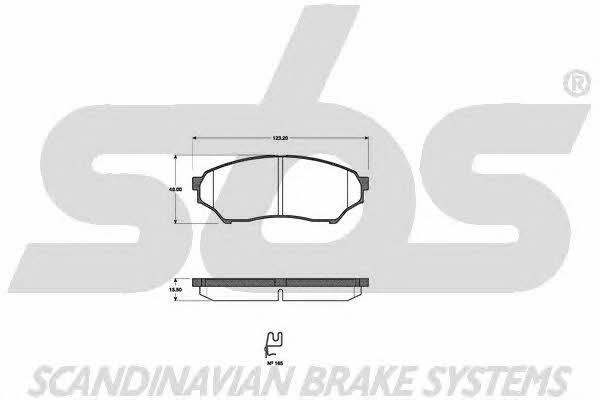 SBS 1501223029 Brake Pad Set, disc brake 1501223029