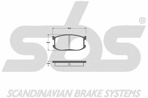SBS 1501223206 Brake Pad Set, disc brake 1501223206