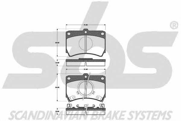 SBS 1501223211 Brake Pad Set, disc brake 1501223211