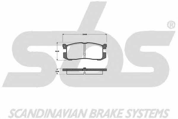 SBS 1501223218 Brake Pad Set, disc brake 1501223218