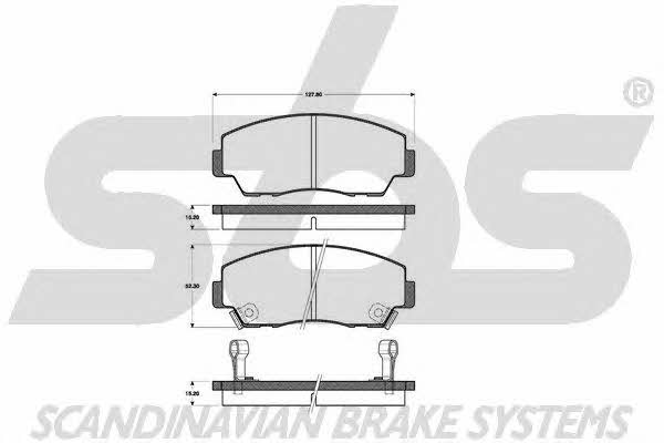 SBS 1501223219 Brake Pad Set, disc brake 1501223219