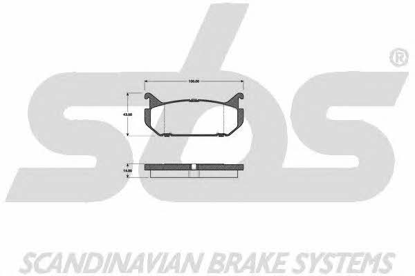 SBS 1501223233 Brake Pad Set, disc brake 1501223233