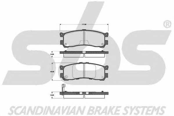 SBS 1501223243 Brake Pad Set, disc brake 1501223243