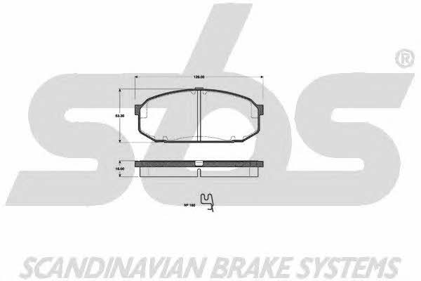 SBS 1501223251 Brake Pad Set, disc brake 1501223251