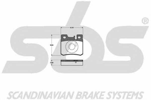 SBS 1501223315 Brake Pad Set, disc brake 1501223315