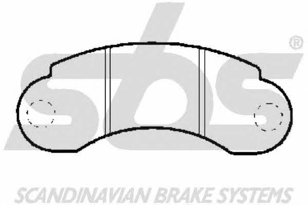 SBS 1501223320 Brake Pad Set, disc brake 1501223320